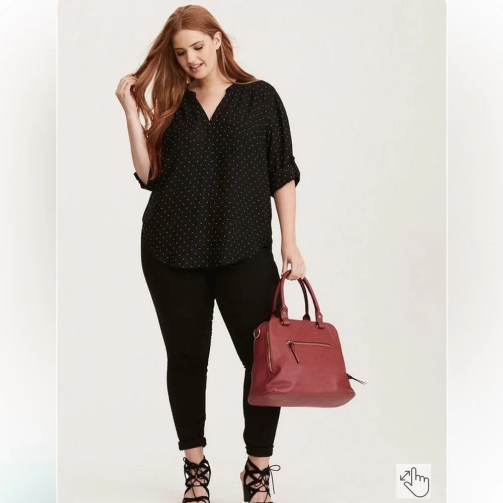 Harper Georgette Pullover 3/4 Sleeve Blouse - Picture 1 of 10